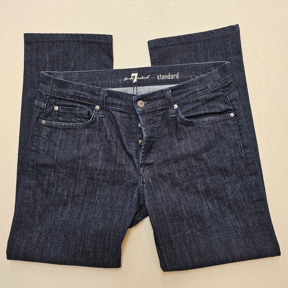 7 For All Mankind Standard Button Fly Jeans 33/29